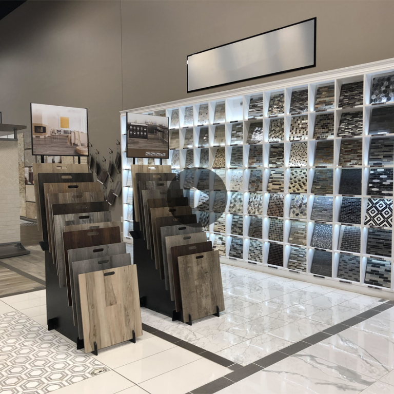 WOODEN FLOORING DISPLAY RACK