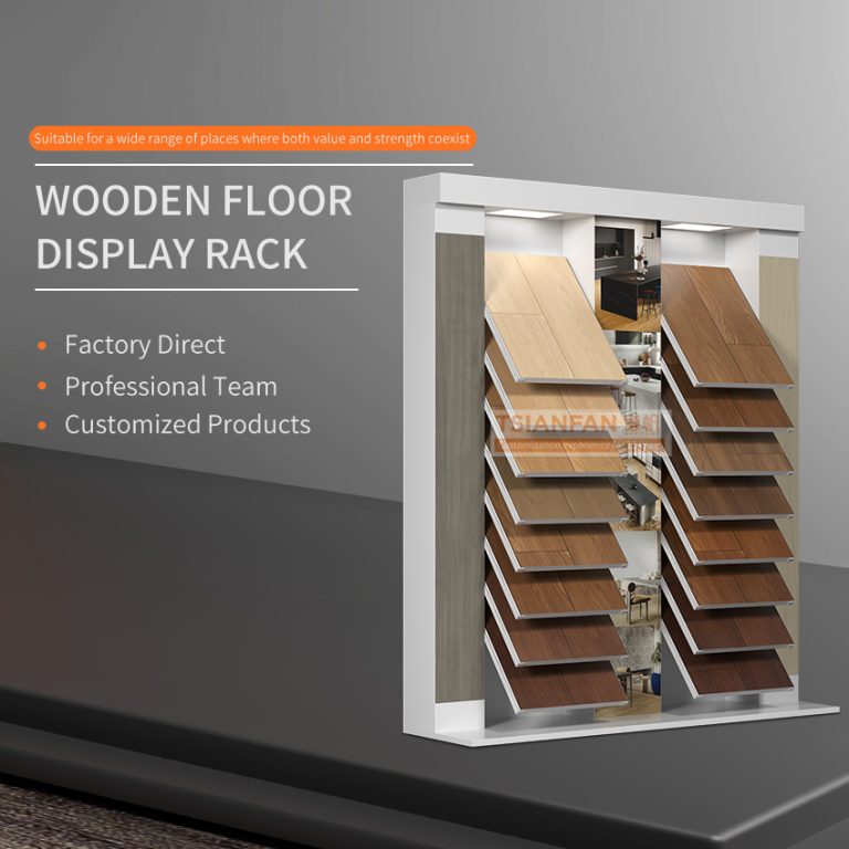 Wooden Floor Floor Display Rack with Display Board-WL033  WL033