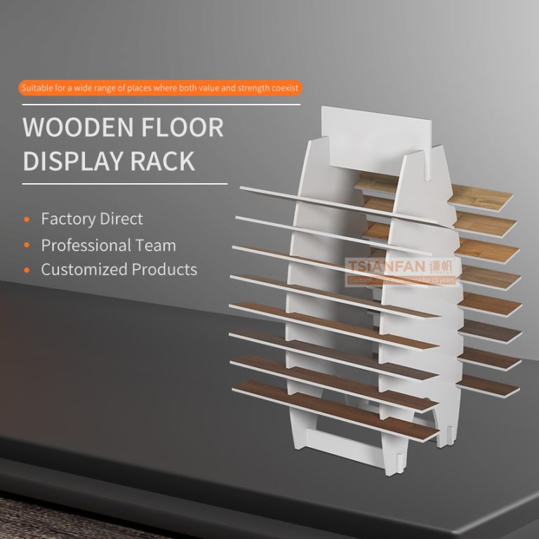Slant insert wood flooring floor display stand-WL1001  WL1001