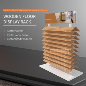 Ceramic tile floor display wooden stand rack-WL1008 <span class="product-model"> WL1008</span>