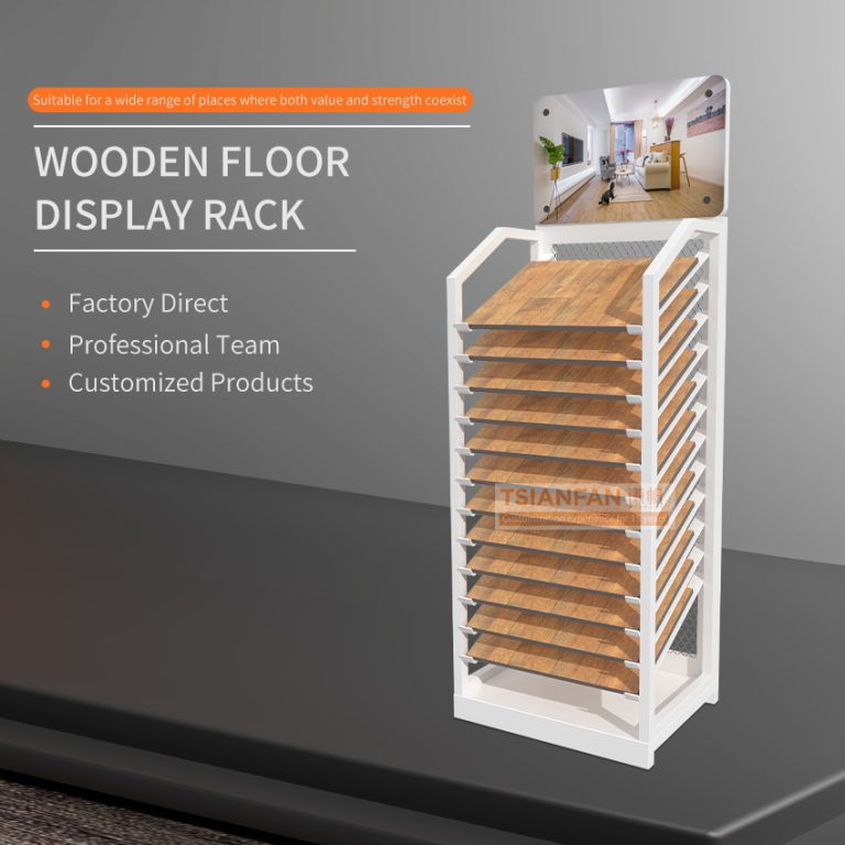 Wood floor standing tower quartz display rack-WL1009  WL1009