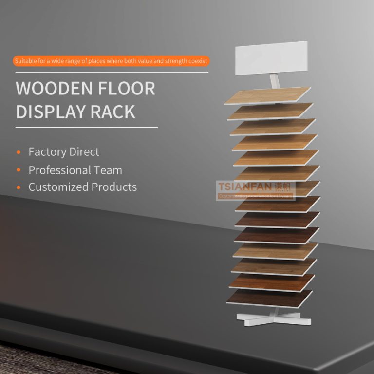 Curved wooden floor display stand single support-WL1012  WL1012
