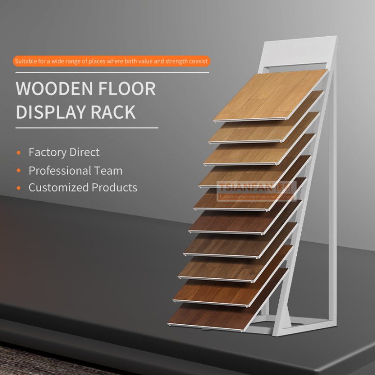 Tilting wood floor floor display stand single support-WL1021  WL1021