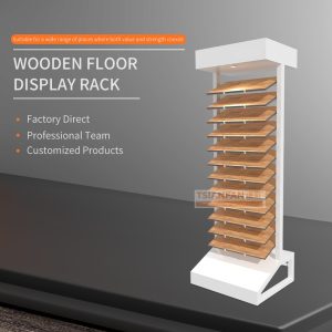 Display hardwood stone metal rack for showroom-WL1024