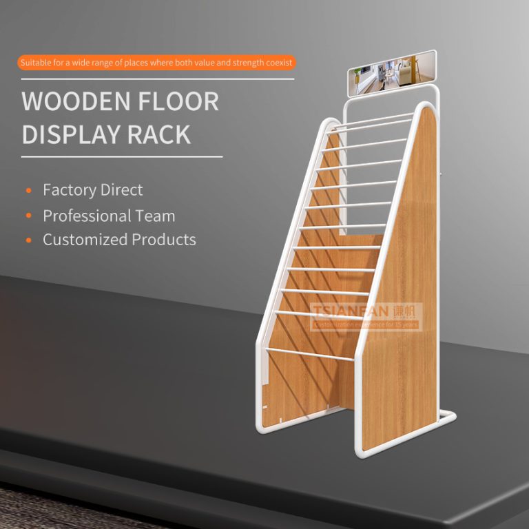 Tile sample step metal wood stone display rack-WL1029  wl1029