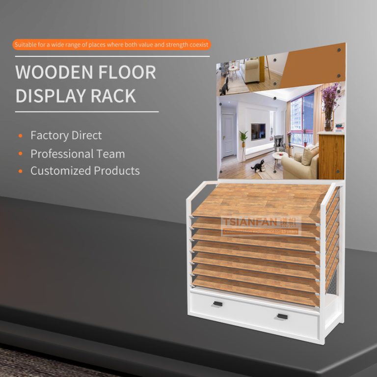 Wood floor standing porcelainquartz display rack-WL1040  WL1040