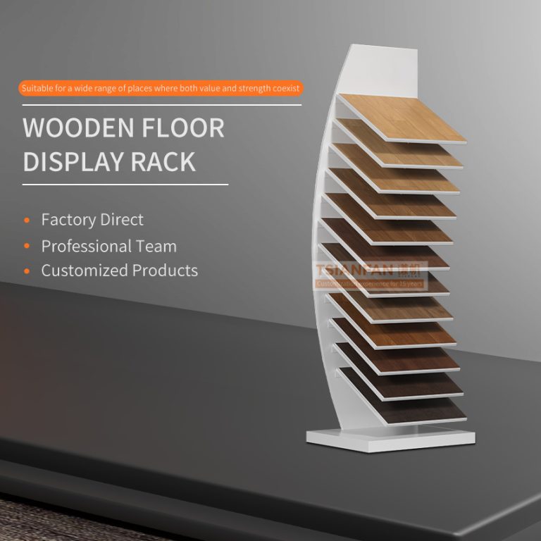 Curved wooden floor floor display stand-WL936  WL936