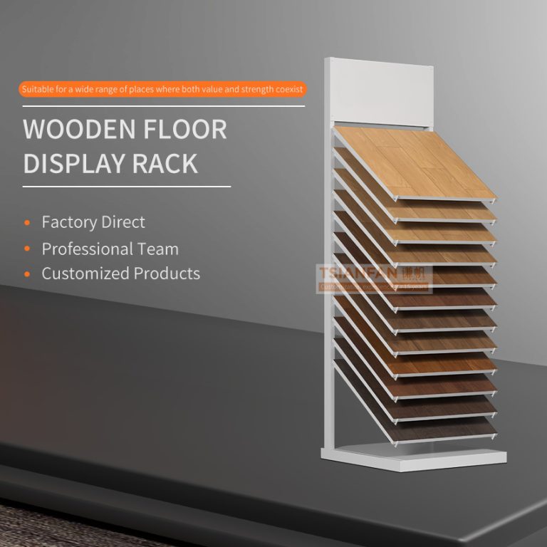 Tilted wood floor floor display stand-WL981  WL981