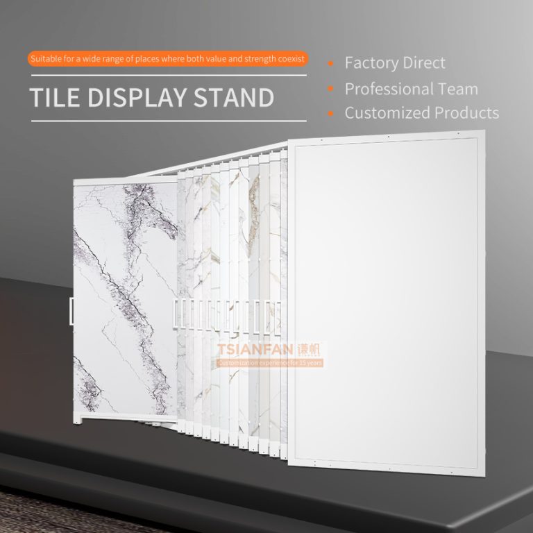 Horizontal pull push tiles display rack-CT2143  CT2143