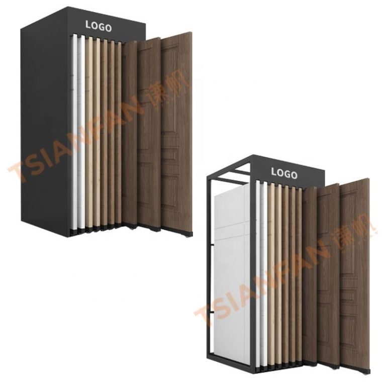 New design display rack tile display rack wood door display stand-D003-3  D003-3