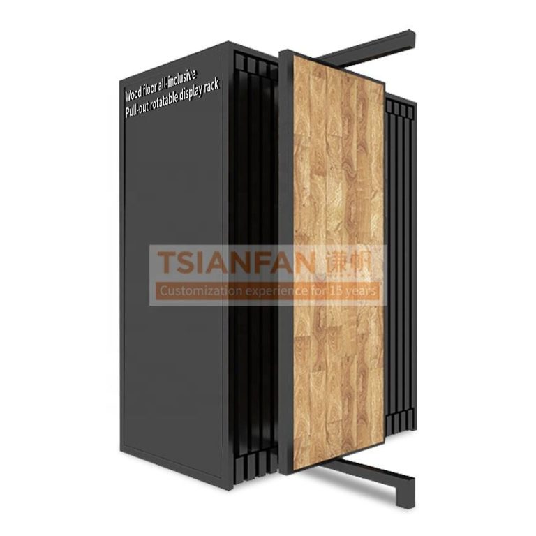 Durable Hardwood Push – Pull Storage Rack with Reinforced Edges -WDF009-1
