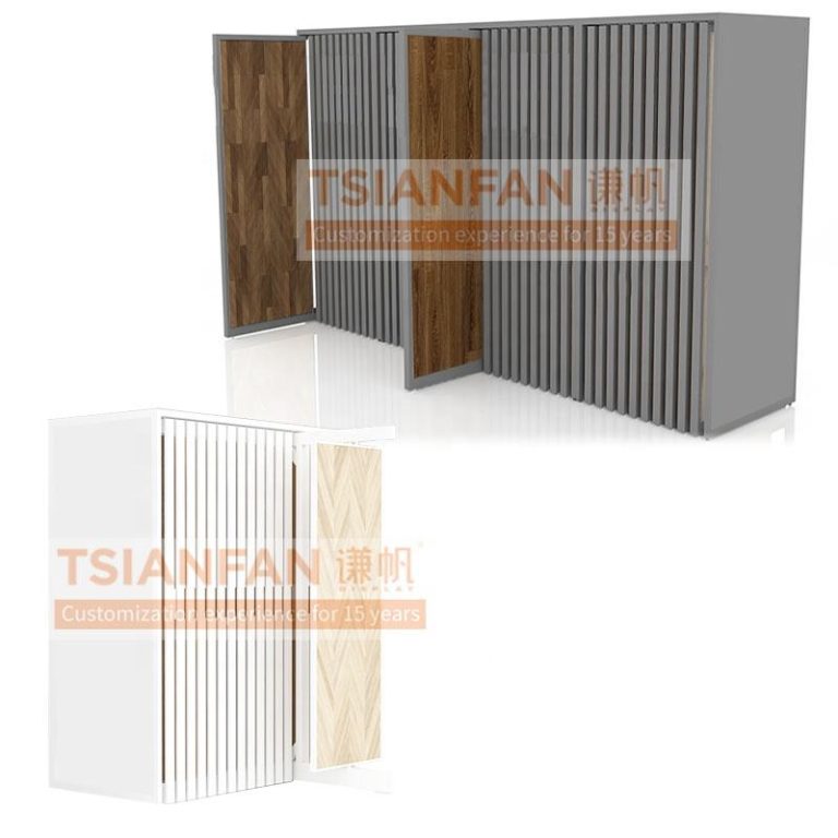 Multi – Tier Wood Push – Pull Shelving Unit for Ample Storage -WDF009-3  WDF009-3