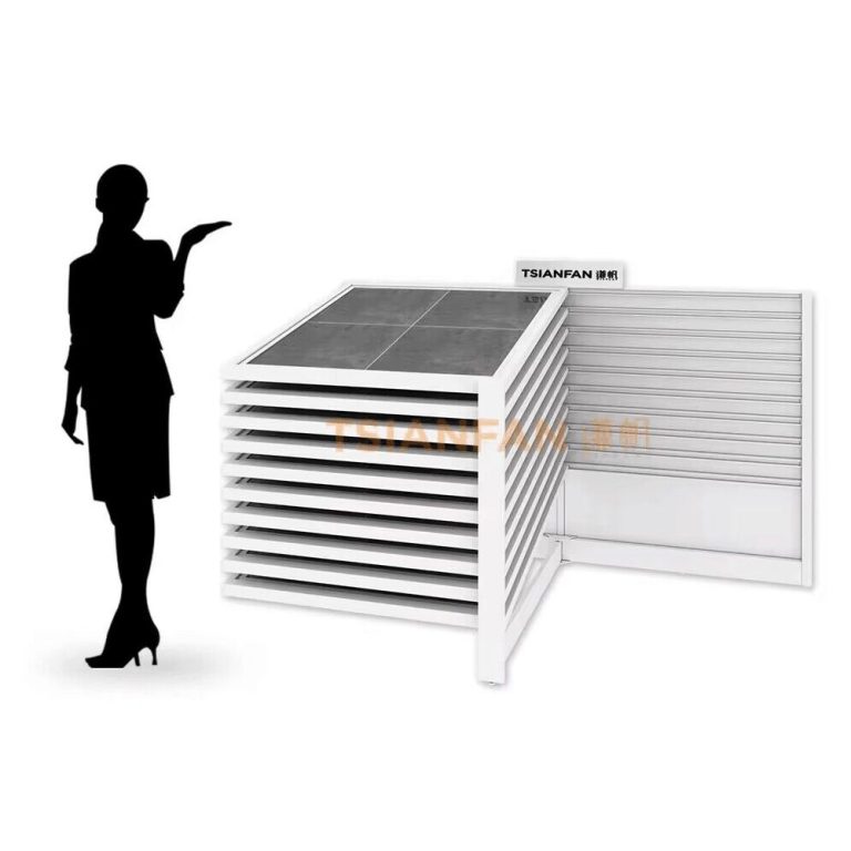 Marble Granite Tile Pulling and Sliding Sample Shelf-CX001-16  CX001-16
