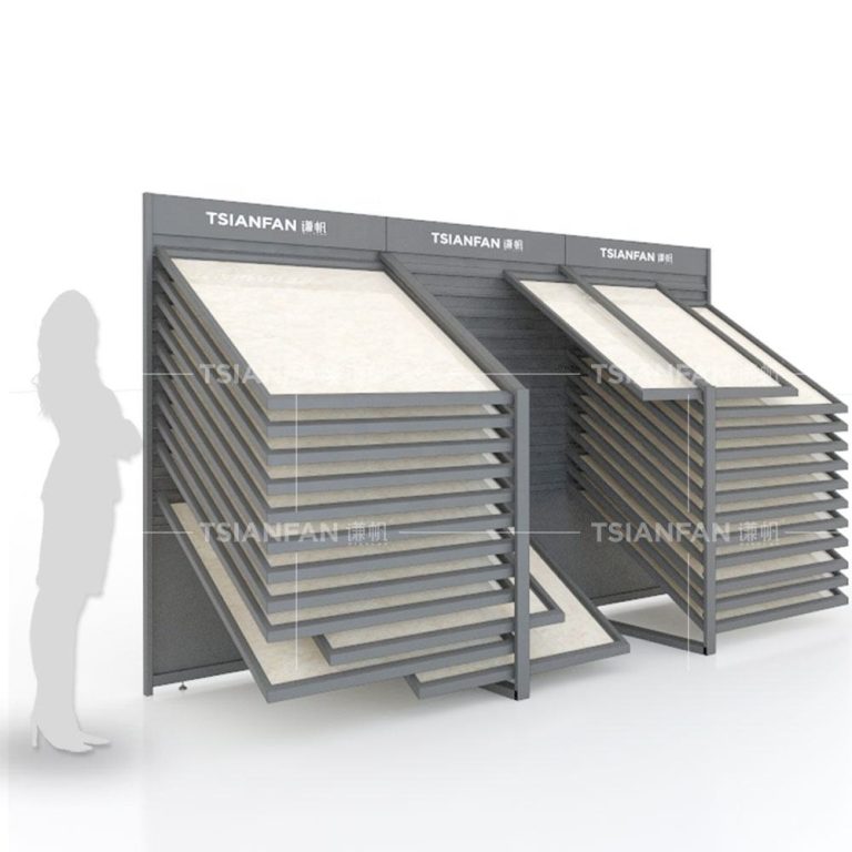 Revolutionize Your Visual Merchandising with the Ingenious Sliding Tile Display Rack-XTF003-12  XTF003-12