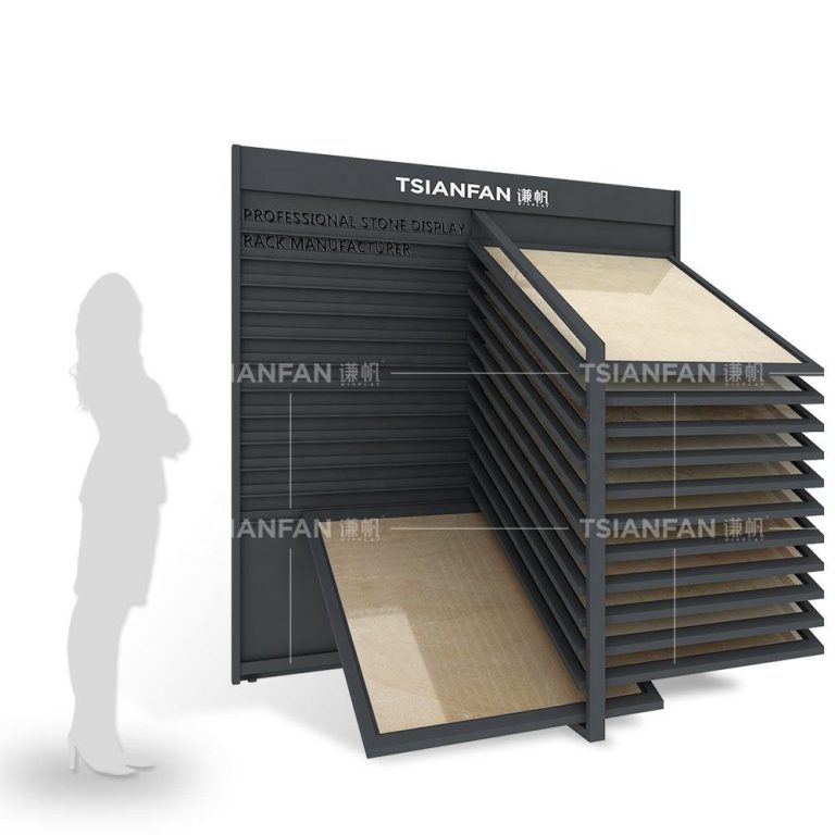 Elevate Your Brand Image with the Cutting – Edge Sliding Tile Display Rack-XTF003-10  XTF003-10