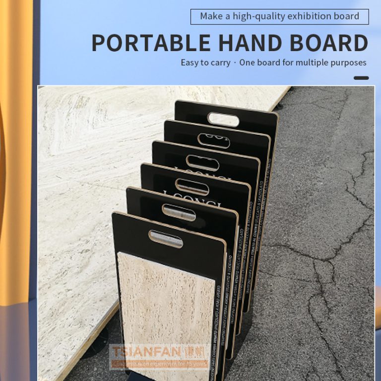 Multi – Layered Wood – Structure and Lightweight Stone Sample Board Display-TM049-3  TM049-3