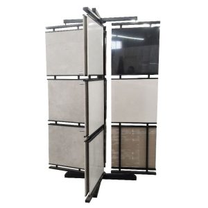 Circular slab tile rotating floor display stand-LD033-1 <span class="product-model"> LD033-1</span>
