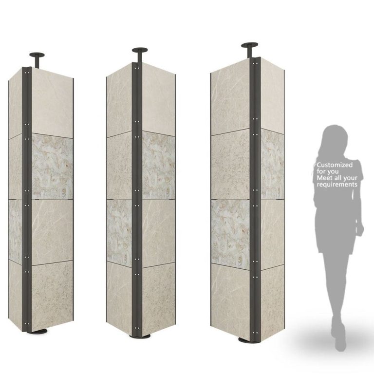 Simple Tile Displays rotating display presentation tile rack-XZMF001-4  XZMF001-4