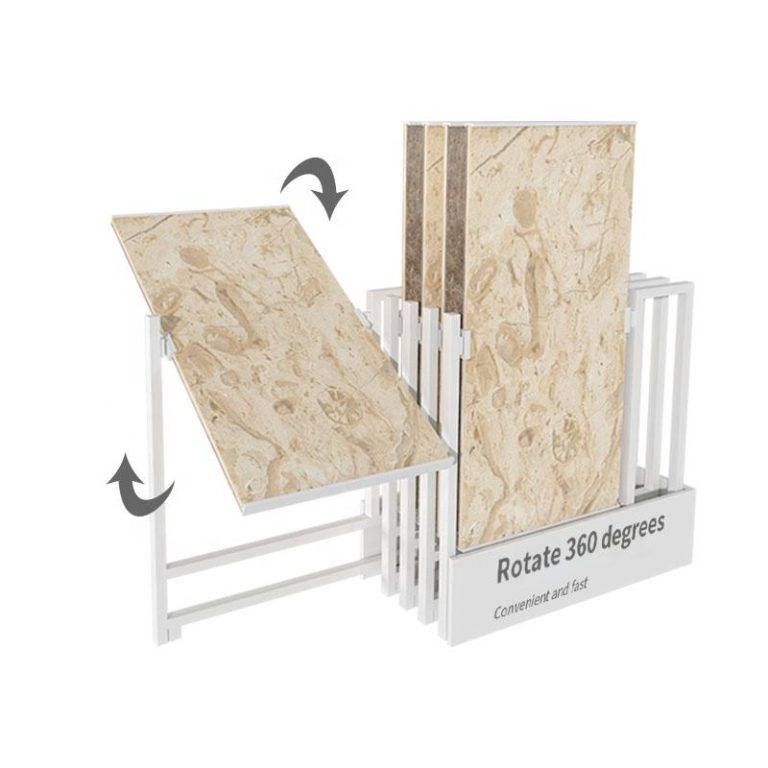 Display horizontal pull push marble stone tiles display rack-TLF006-3  TLF006-3