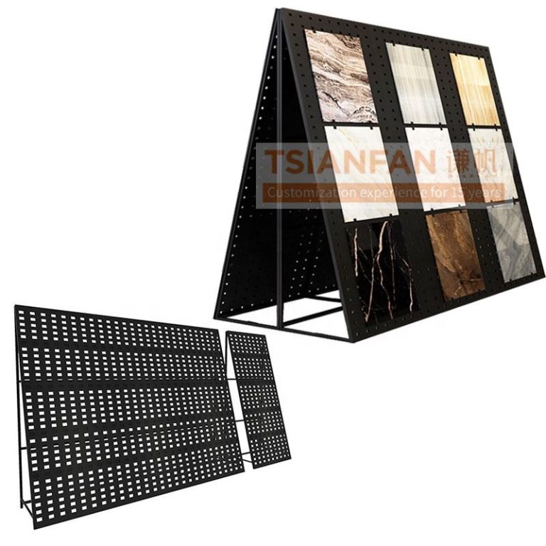 Appreciate the Well – crafted Design of Tile Wall Panel Displays Rack-DDF003-2  DDF003-2