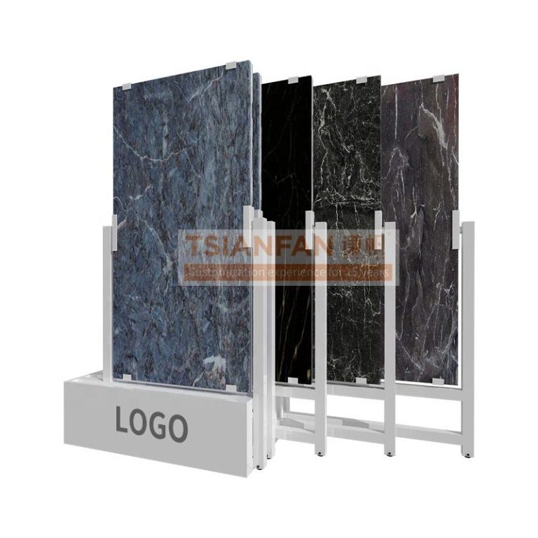 Push pull marble stone display rack for tile showroom-CL001-2  CL001-2