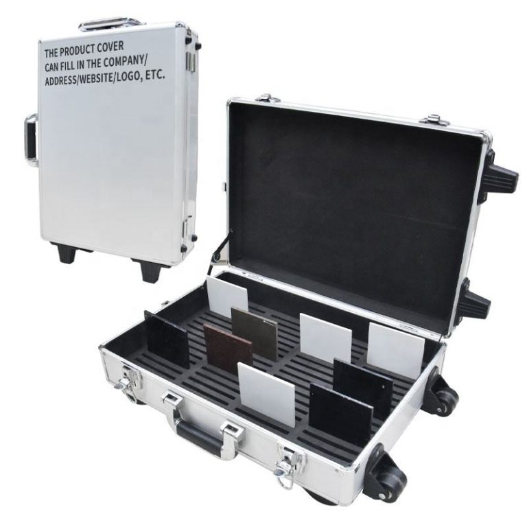 Unveil the Stylish Design Concept of Slate Sample Display Aluminum Case-LGX002-5  LGX002-5