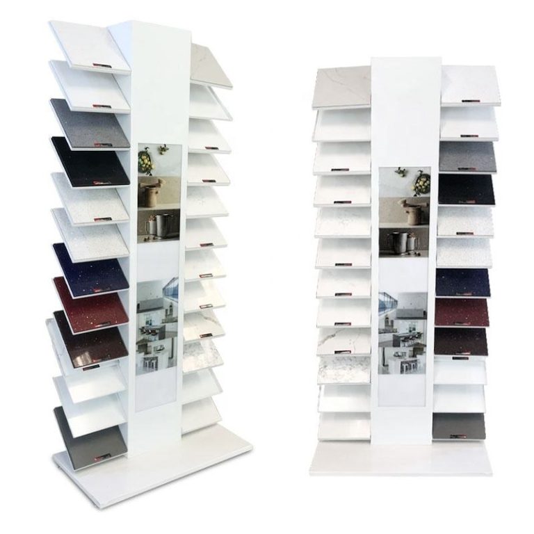 Metal sliding slab ceramic tile floor display stand rack-LD009-5  LD009-5