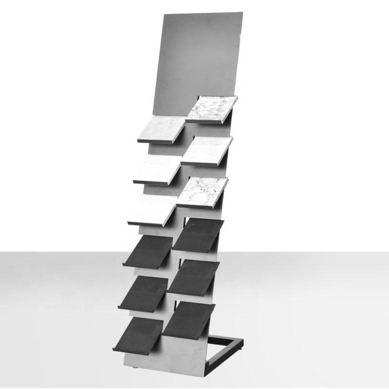 Durability and Style in Stone Sample Standing Display Rack-LD007-5  LD007-5
