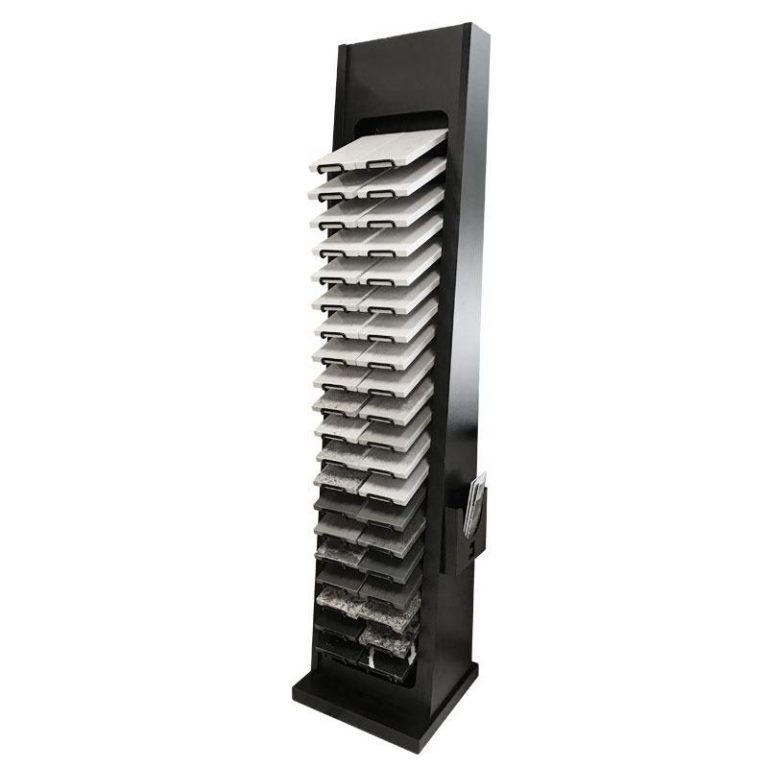 Marble granite wooden sample quartz display stand-LD006-2  LD006-2