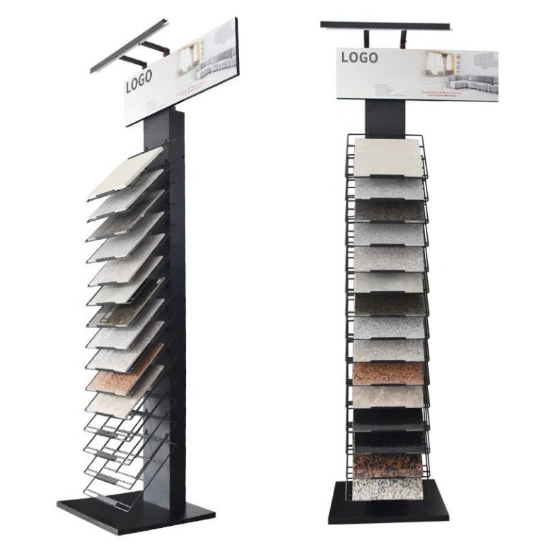 Design Your Dream Display Rack with Custom Stone Sample Standing Display Rack-LD017-5  LD017-5