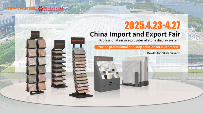 TsianFan shines at Canton Fair, leading the new fashion of stone exhibition stand——2025