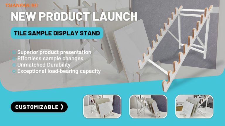 TsianFan Launches New Floor – Standing Stone Sample Display Rack: Highlighting Exquisite Textures with Customizable, One – Stop Solutions